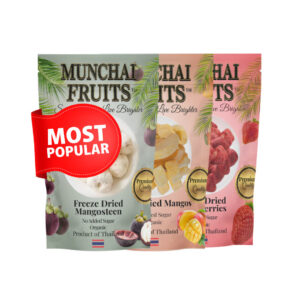 Munchai Fruits™ - Tropical Assorted Family 3-Pack BUNDLE - 100 grams/3.5oz ea.